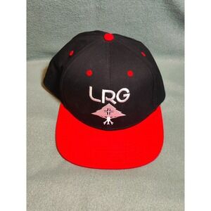 LRG Lifted Research Group Snapback Black/Red One Size Adjustable Hat